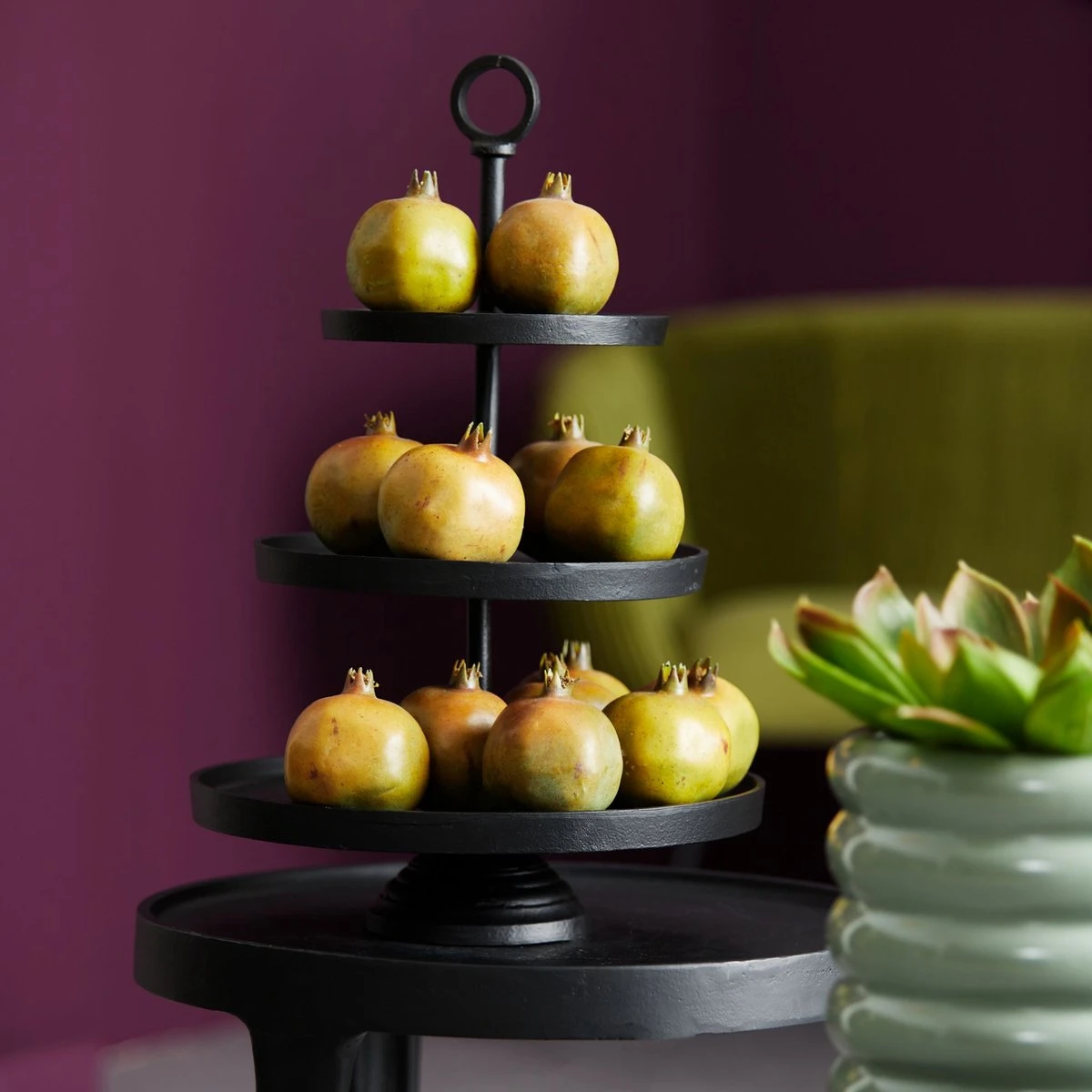 Light & Living Etagère Marozu - Zwart - 3 Laags 4 Light & Living Etagère Marozu - Zwart - 3 Laags - Afbeelding 2