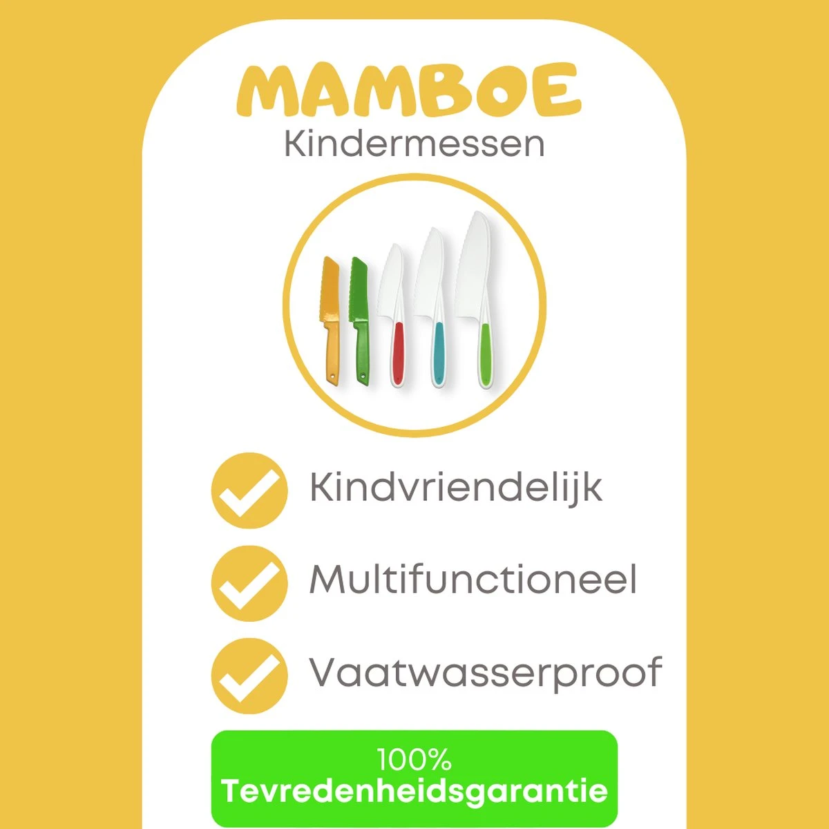 Mamboe Kindermessen - Set Van 5 - Kindermes - Le Petit Chef - Mes Kind - Keukenmes Kinderen - Kindermessenset - Kinder Koksmes 4 Mamboe Kindermessen - Set Van 5 - Kindermes - Le Petit Chef - Mes Kind - Keukenmes Kinderen - Kindermessenset - Kinder Koksmes - Afbeelding 2