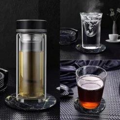 Luxe Leren Marmeren Onderzetters Met Houder - 15 Stuks - Onderleggers Voor Glazen - Glasonderzetters Voor Op Tafel - Coasters - Zwart / Goud - Rond 16 Luxe Leren Marmeren Onderzetters Met Houder - 15 Stuks - Onderleggers Voor Glazen - Glasonderzetters Voor Op Tafel - Coasters - Zwart / Goud - Rond -Skimask 1200x1200 3928