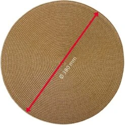 Westmark Set Van 4 Placemats, Ø 38 Cm, Polypropyleen, Lichtbruin, Saleen-collectie: Circle -Skimask 1200x1200 3933