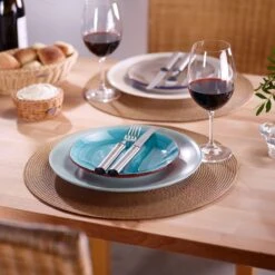 Westmark Set Van 4 Placemats, Ø 38 Cm, Polypropyleen, Lichtbruin, Saleen-collectie: Circle -Skimask 1200x1200 3935