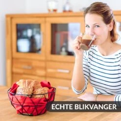 Chefarone Fruitschaal Zwart - Fruitmand - Groentemand - Broodmand - Metaal & Hout -Skimask 1200x1200 3991