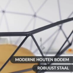 Chefarone Fruitschaal Zwart - Fruitmand - Groentemand - Broodmand - Metaal & Hout -Skimask 1200x1200 3992