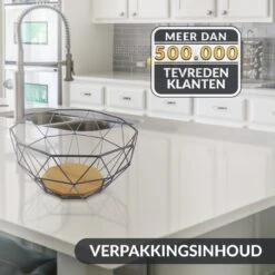 Chefarone Fruitschaal Zwart - Fruitmand - Groentemand - Broodmand - Metaal & Hout -Skimask 1200x1200 3995