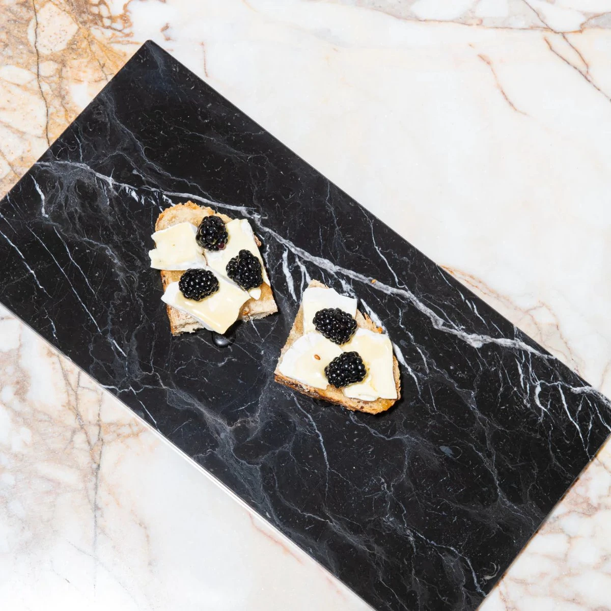 Zwart Marmeren Rechthoekig Tray - Dessertbord - Dienblad - Plaat 15x30 Cm 5 Zwart Marmeren Rechthoekig Tray - Dessertbord - Dienblad - Plaat 15x30 Cm - Afbeelding 3