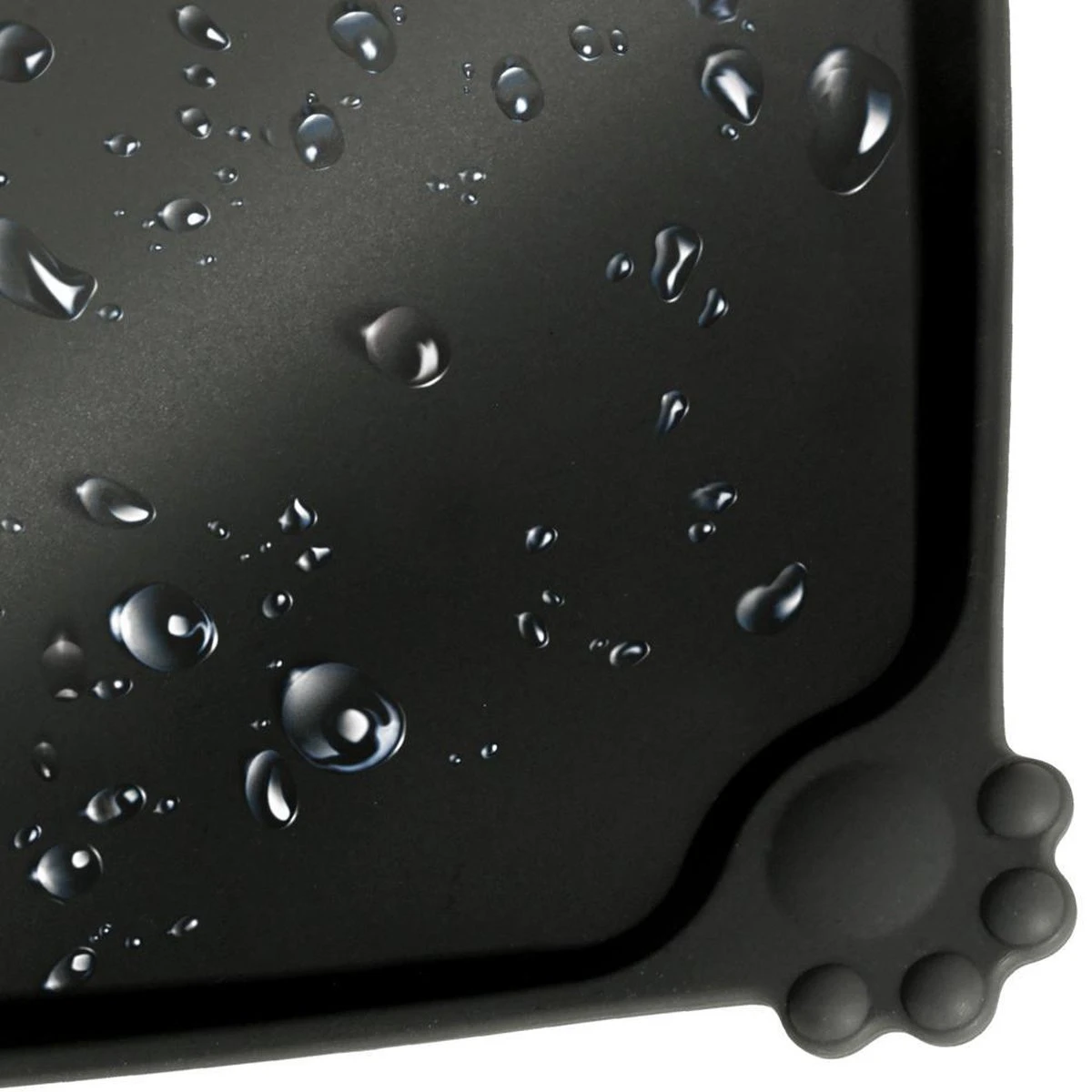 Merkloos Winkrs - Placemat Voor Voerbak Van Hond Of Kat Huisdieren - Zwart Siliconen Waterdicht - 30 X 48 Cm 4 Merkloos Winkrs - Placemat Voor Voerbak Van Hond Of Kat Huisdieren - Zwart Siliconen Waterdicht - 30 X 48 Cm - Afbeelding 2