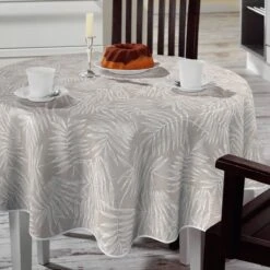 Merkloos Bonita Tafelzeil 160cm Rond - Beige Botanic - 16X/02 5 Merkloos Bonita Tafelzeil 160cm Rond - Beige Botanic - 16X/02 -Skimask 1200x1200 4045