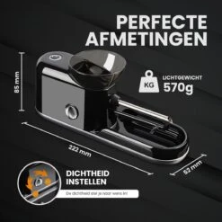 Elektrische Sigarettenmaker Zwart - Sigarettenmakers - Elektrische Sigarettenmachine - Automatische Sigaretten Maker - Electrische Sigarettenvuller - Inclusief Sigarettendoosje -Skimask 1200x1200 4067
