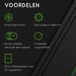 Elektrische Sigarettenmaker – Sigaretten Maker Electrisch – RVS – Sigaretten – Krachtige Motor - Electrische Sigarettenmachine – 25x13x8 Cm 14 Elektrische Sigarettenmaker – Sigaretten Maker Electrisch – RVS – Sigaretten – Krachtige Motor - Electrische Sigarettenmachine – 25x13x8 Cm -Skimask 1200x1200 4075