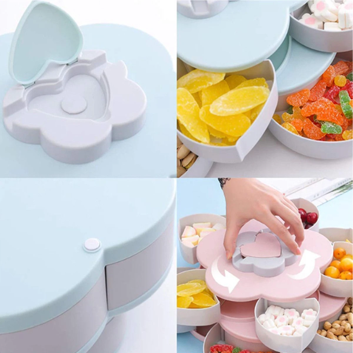 Etagère Organizer-roterend-hapjes-diverse Snoep-anti Slip-telefoonhouder 4 Etagère Organizer-roterend-hapjes-diverse Snoep-anti Slip-telefoonhouder - Afbeelding 2