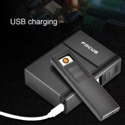 Boscer® - Sigaretten Doosje Met Aansteker | Elektrisch | 20 Pack Box | Beschermdoos | USB Oplaadbaar | Zilver -Skimask 1200x1200 4121