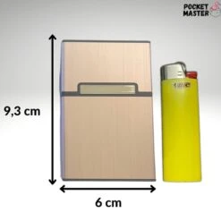 PocketMaster® Sigaretten Doosje - Rose- Aluminium - Sigaretten Houder/Hoesje - Weerbestendig - Stevig En Luxe Opbergdoosje -Skimask 1200x1200 4126
