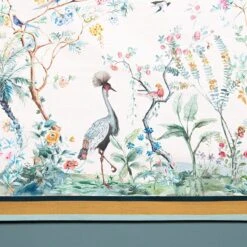 Clayre & Eef Vierkant Tafelkleed 100x100 Cm Beige Groen Katoen Vierkant Tropisch Motief Tafellaken Tafellinnen Tafeltextiel -Skimask 1200x1200 4220