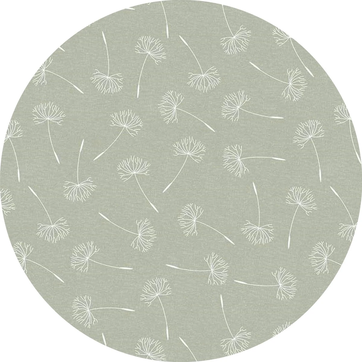 Raved Rond Tafelzeil - Bloemen Design - Paardenbloem 160 Cm ø - Groen - PVC - Afwasbaar 3 Raved Rond Tafelzeil - Bloemen Design - Paardenbloem 160 Cm ø - Groen - PVC - Afwasbaar