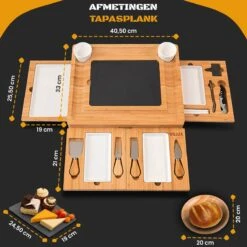 Tapasplank - Borrelplank - Serveerplank - Kaasplank - Hapjesplank - Inclusief Kaasmesjes - Taspasplank Bamboe - Borrelplank Rond - Inclusief Ebook - 41 Cm 14 Tapasplank - Borrelplank - Serveerplank - Kaasplank - Hapjesplank - Inclusief Kaasmesjes - Taspasplank Bamboe - Borrelplank Rond - Inclusief Ebook - 41 Cm -Skimask 1200x1200 4305