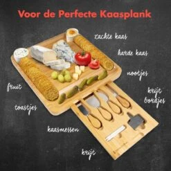 KitchenBrothers Borrelplank - Tapasplank - Uitschuifbaar - Complete Set Met Messen - Bamboe 11 KitchenBrothers Borrelplank - Tapasplank - Uitschuifbaar - Complete Set Met Messen - Bamboe -Skimask 1200x1200 4308