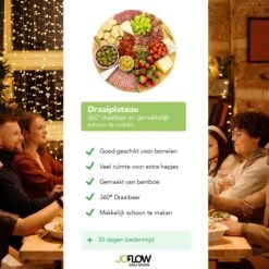 JoFlow Draaiplateau Of Borrelplank XL - Draaischijf – Draaischotel – 360 Graden Roterend Serveerbord Van Bamboe Hout – ⌀ 40CM 15 JoFlow Draaiplateau Of Borrelplank XL - Draaischijf – Draaischotel – 360 Graden Roterend Serveerbord Van Bamboe Hout – ⌀ 40CM -Skimask 1200x1200 4315
