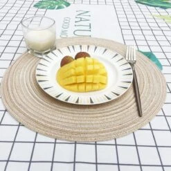 Merkloos Placemat - 2 Stuks - Placemat Rond - Placemats Rond Gevlochten - Tafelonderzetter - Tafel Onderleggers - Onderleggers Placemat - Placemat 30 Cm -Skimask 1200x1200 4442