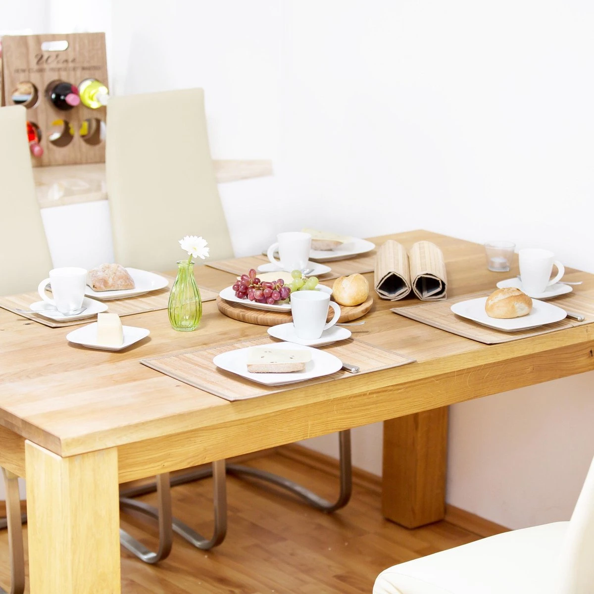 Relaxdays Placemats 6 Stuks, Tafelmatje Bamboe Rechthoekig Verschillende Kleuren 6 Relaxdays Placemats 6 Stuks, Tafelmatje Bamboe Rechthoekig Verschillende Kleuren - Afbeelding 4