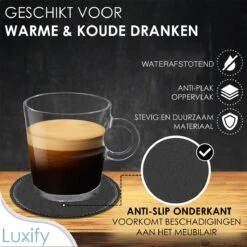 Luxe Leren Onderzetters Met Houder - 10 Stuks - Onderleggers Voor Glazen - Glasonderzetters Voor Op Tafel - Coasters - Zwart - Rond 14 Luxe Leren Onderzetters Met Houder - 10 Stuks - Onderleggers Voor Glazen - Glasonderzetters Voor Op Tafel - Coasters - Zwart - Rond -Skimask 1200x1200 4558