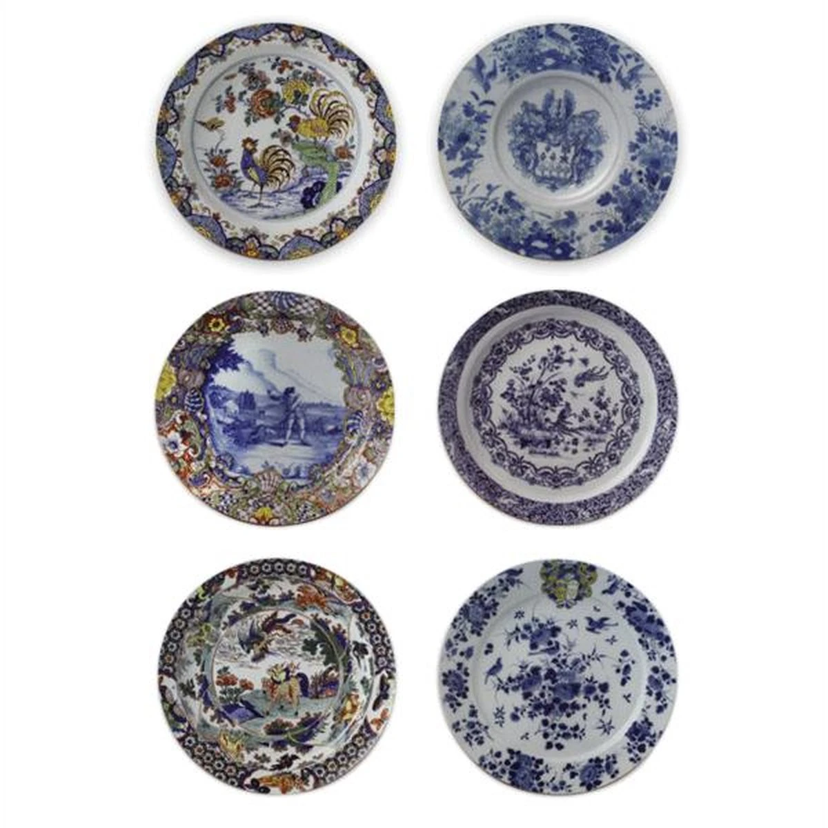 Onderzetters, Set Van 6, Delfts Blauwe Borden, Rijksmuseum 5 Onderzetters, Set Van 6, Delfts Blauwe Borden, Rijksmuseum - Afbeelding 3