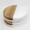Onderzetter Rond Julia - Hout / Marmer | Onderzetter Voor Glazen | Set Van 6 -Skimask 1200x1200 4590