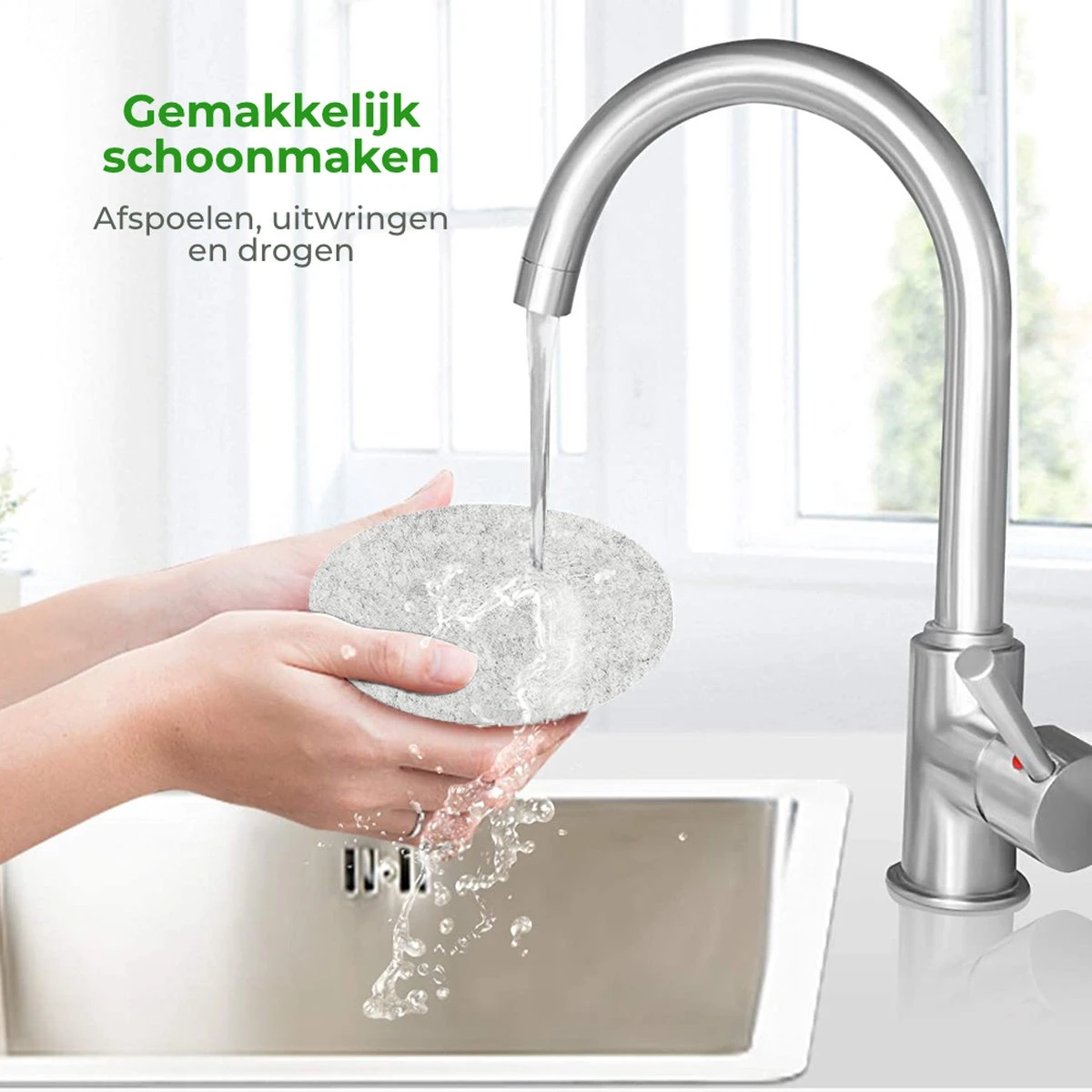 Soothe Onderzetters Voor Glazen - Vilt 10 Stuks – Lichtgrijs – Onderzetters Met Houder – Handgemaakt - Hittebestendig, Absorberend En Duurzaam 6 Soothe Onderzetters Voor Glazen - Vilt 10 Stuks – Lichtgrijs – Onderzetters Met Houder – Handgemaakt - Hittebestendig, Absorberend En Duurzaam - Afbeelding 4