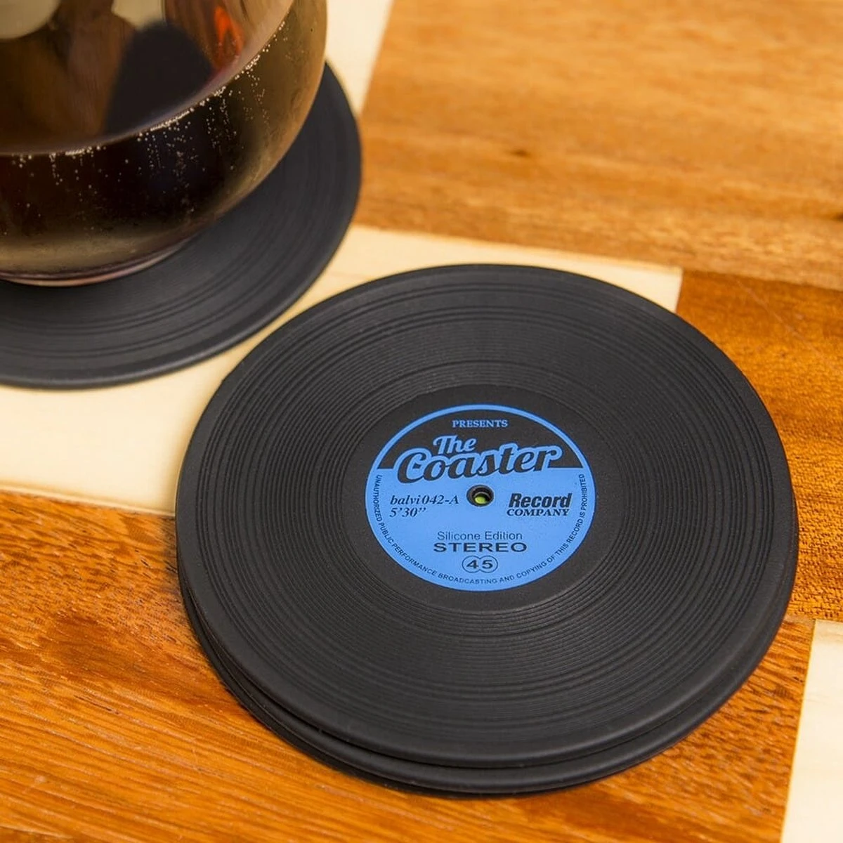 Balvi Set Van 4 LP Onderzetters The Coaster 16 Balvi Set Van 4 LP Onderzetters The Coaster - Afbeelding 14