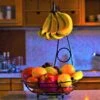 Merkloos Fruitmand Met Banaanhouder – Fruitschaal Zwart – Fruitmand Zwart Metaal – Bananenhouder – Fruitmand Hangend - Decoratieve Schaal – Keuken – 27x27x39 -Skimask 1200x1200 4719