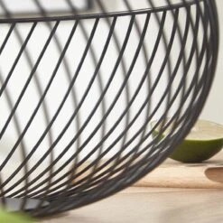 Fruitmand – Fruitschaal – Fruitmand Zwart – ø26cm H 16cm -Skimask 1200x1200 4768