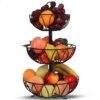 Fruit Monkey - Fruitschaal - Metaal - Zwart - 3 Lagen - Fruitmand -Skimask 1200x1200 4789