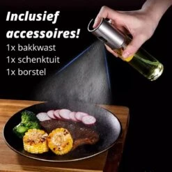 Merkloos Olijfolie Sprayer - Inclusief Accessoires - Oliefles - Cooking Spray - Olijfolie Fles -Skimask 1200x1200 4830