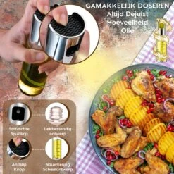 W&Z® Oliefles Met Schenktuit - Olijfolie- & Azijnstel – 500ml - Doseerfles - Navulbaar -Olijfolie Sprayer - BBQ Accesories -Skimask 1200x1200 4852