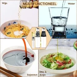 W&Z® Oliefles Met Schenktuit - Olijfolie- & Azijnstel – 500ml - Doseerfles - Navulbaar -Olijfolie Sprayer - BBQ Accesories -Skimask 1200x1200 4854