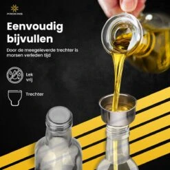 PROKING Olijfolie Fles Met Schenktuit – Olijfoliefles – Schenktuit Olijfolie – Glazen Oliefles – Inclusief Schenktuit, Dop & Trechter – 500 Ml 13 PROKING Olijfolie Fles Met Schenktuit – Olijfoliefles – Schenktuit Olijfolie – Glazen Oliefles – Inclusief Schenktuit, Dop & Trechter – 500 Ml -Skimask 1200x1200 4879