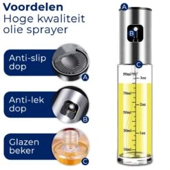 Knutz® -Olijfolie Sprayer Set - Oliefles - Bakspray - Olie Verstuiver - Cooking Spray - Olie Sprayer - Navulbaar -Skimask 1200x1200 4881