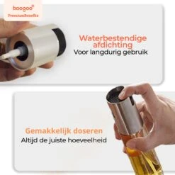 BooGoo® - Olijfolie Sprayer Deluxe - Olijfolie Fles Verstuiver Voor Keuken - Cooking Spray - Oliespray - Bbq Accesoires - Oliefles - Bakspray 21 BooGoo® - Olijfolie Sprayer Deluxe - Olijfolie Fles Verstuiver Voor Keuken - Cooking Spray - Oliespray - Bbq Accesoires - Oliefles - Bakspray -Skimask 1200x1200 4909