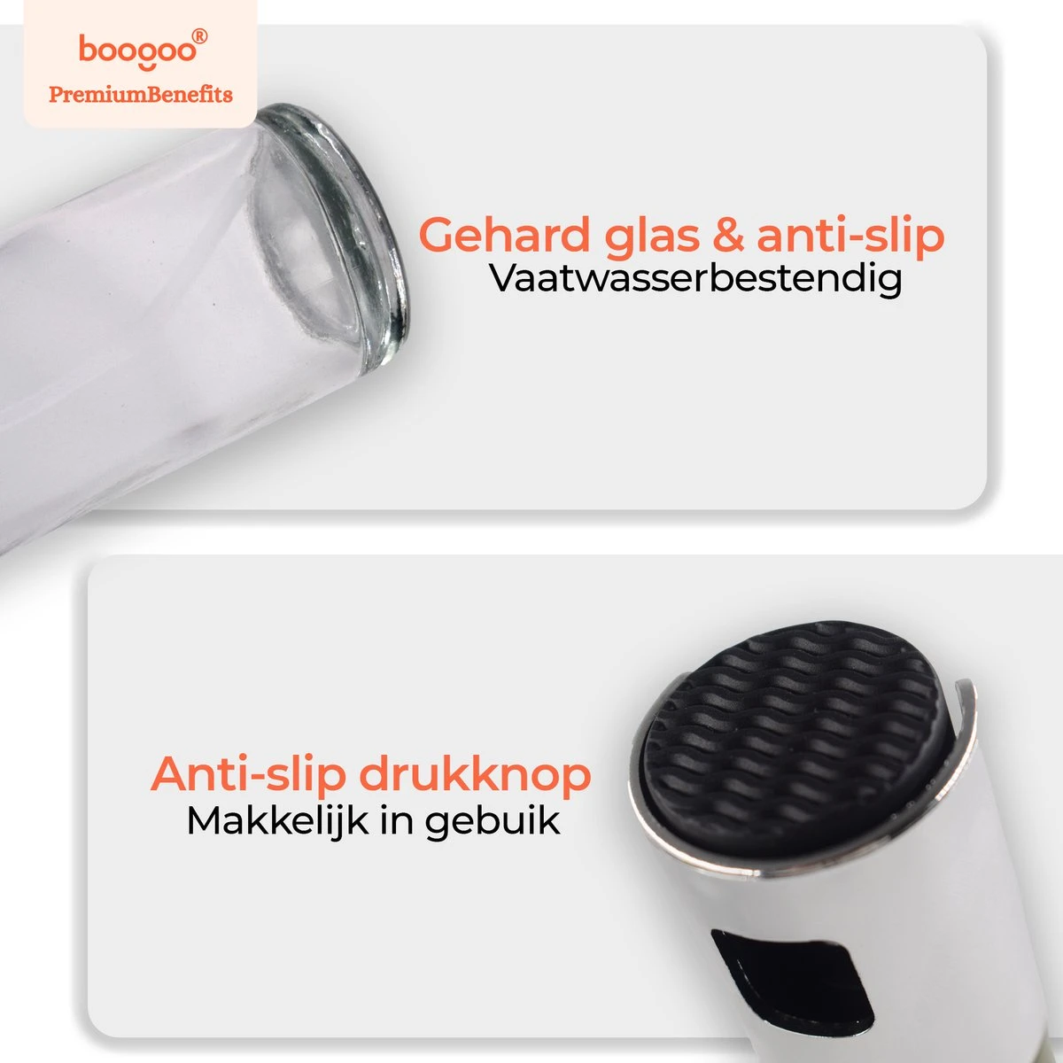 BooGoo® - Olijfolie Sprayer Deluxe - Olijfolie Fles Verstuiver Voor Keuken - Cooking Spray - Oliespray - Bbq Accesoires - Oliefles - Bakspray 10 BooGoo® - Olijfolie Sprayer Deluxe - Olijfolie Fles Verstuiver Voor Keuken - Cooking Spray - Oliespray - Bbq Accesoires - Oliefles - Bakspray - Afbeelding 8