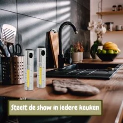 Olijfolie Sprayer - Olie Spray - Cooking Spray - Bakspray - 2 Stuks - RVS - Premium Quality - Gift Box - Inclusief Accessoires - -Skimask 1200x1200 4950