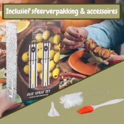 Olijfolie Sprayer - Olie Spray - Cooking Spray - Bakspray - 2 Stuks - RVS - Premium Quality - Gift Box - Inclusief Accessoires - -Skimask 1200x1200 4951