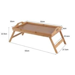 Dienblad Voor Op Bed - Dienblad Met Pootjes - Bedsteun Van Bamboe Hout - Ontbijt Dienblad - Bedtafel - Ontbijt Op Bed - Ca. 63 X 27,3 X 22,5 Cm - Lichte Houtskleur - Anno 1588 -Skimask 1200x1200 5003