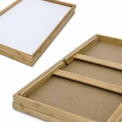 Merkloos Ontbijt Op Bed Dienblad - Inklapbaar Dienblad Op Pootjes - Rechthoek Schoot Beddienblad - Bamboe Hout -Skimask 1200x1200 5016