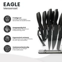 Eagle Messenset Met Blok - Complete 17 Delige Set - Messenslijper - Messenblok - Zwart -Skimask 1200x1200 51