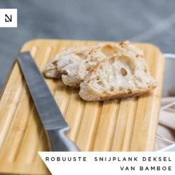 LARS NYSØM Metalen Broodtrommel Met Broodzak 34x18.5x13.5cm Cool Grey -Skimask 1200x1200 5169