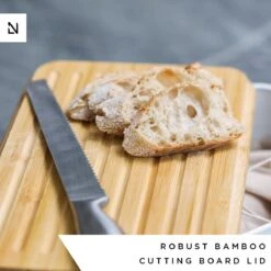 LARS NYSØM Metalen Broodtrommel Met Broodzak 34x18.5x13.5cm Cool Grey -Skimask 1200x1200 5170