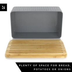 LARS NYSØM Metalen Broodtrommel Met Broodzak 34x18.5x13.5cm Cool Grey -Skimask 1200x1200 5171