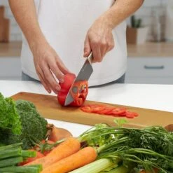 KitchenBrothers Messenset - Met Blok - 16-Delig - Met Schaar En Aanzetstaal - Rubberwood -Skimask 1200x1200 525