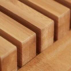 Relaxdays Messenblok Zonder Messen - Bamboe - Messenhouder - Voor Lade - Voor 5 Messen -Skimask 1200x1200 541