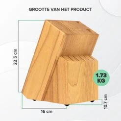 Messenblok Zonder Messen - Houten Messenhouder Van Coninx - Rubberhout Licht - Messenopberger -Skimask 1200x1200 555