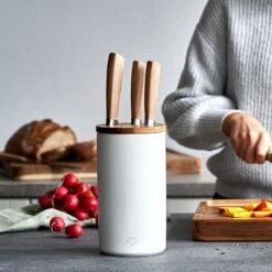 Springlane Messenset Acaciahout - 6-delig Incl. Keramiek Messenblok -Skimask 1200x1200 611